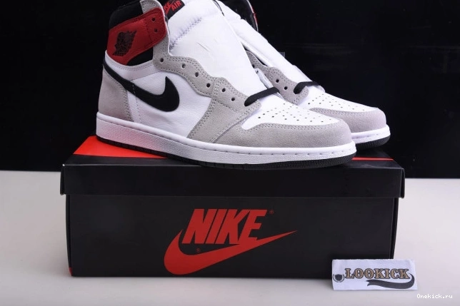 One Kick Smoke Light High 1 Jordan Grey 555088-126 OG Air 0727